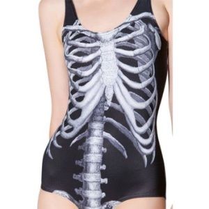 Black Milk Clothing - Black Ribs Swim